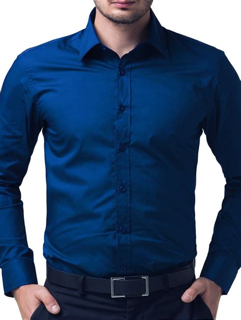 blue designer shirt